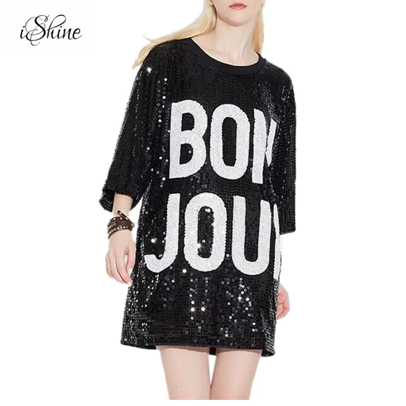 Cheerleader Costumes مطرزة رسالة التشجيع الملابس خطابات يلمع T قميص 3/4 الأكمام قمم المحملة قمصان س الرقبة البسيطة رداء Cheerleader Costumes مطرزة رسالة التشجيع الملابس خطابات يلمع T قميص 3/4 الأكمام قمم المحملة قمصان س الرقبة البسيطة رداء