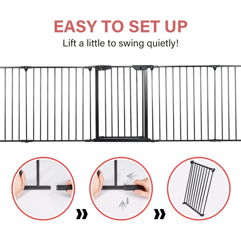 Auto-Safety-BBQ-Fire-Fireplace-Metal-Safety-Gate-With-Door-Lorce-Lock-Black_5_800x800