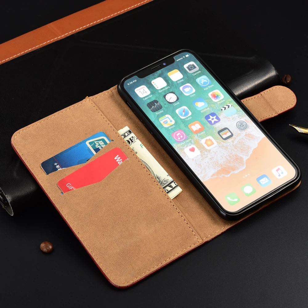 Чехол кошелек для Tecno Camon 11S чехол с карманом карт рисунком простой облегающий
