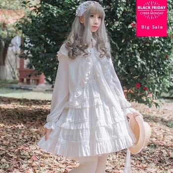 

2020 new arrival Lolita Slim Sweet Princess Dress Spring and Summer New Lolita Sleeveless Sling ruffle Dress wj502 free shipping