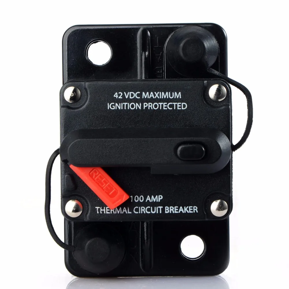 

80A 100A 150A 200A 250A Amp Car Auto Audio Marine Boat Audio Circuit Breaker DC 12V/24V/42V