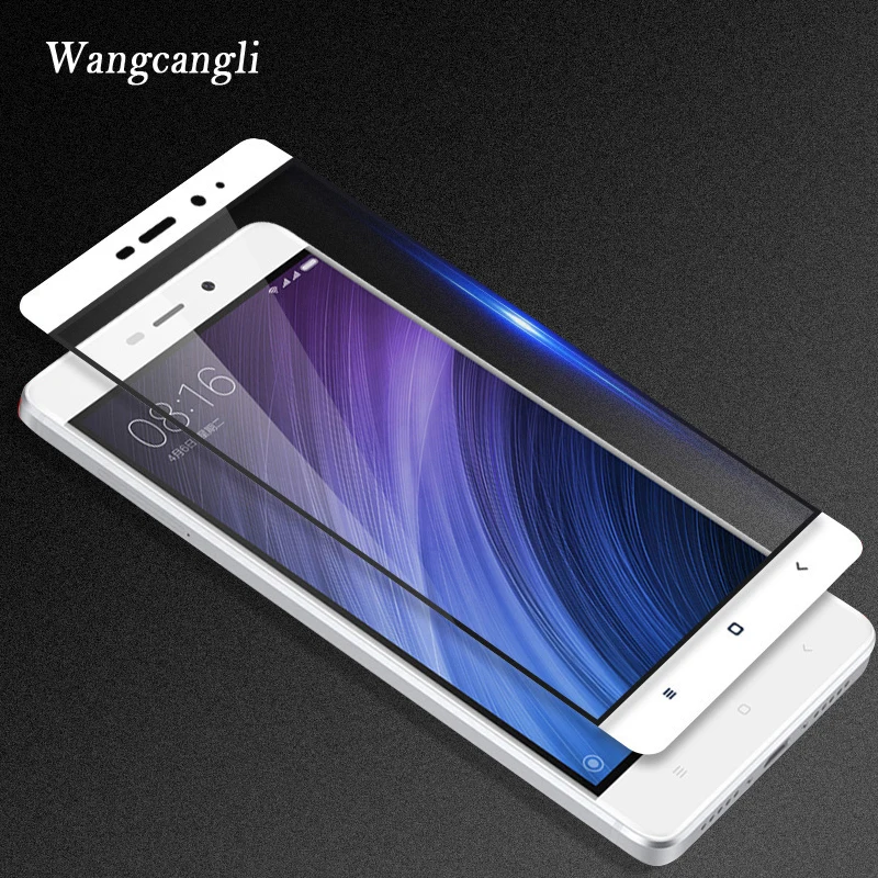 

wangcangli Full Cover Tempered Glass For Xiaomi Redmi Note 4X 4 Pro Screen Protector Glass on the for xiaomi redmi 4A protectiv
