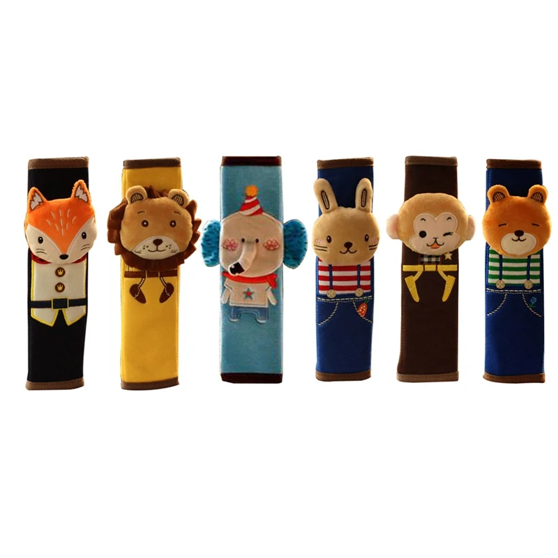 1pcs Children Safety Seat Belt Shoulder Pads Cartoon Car Seat Belt Cover For Kids PP Cotton Child Auto Pillow Padding Seat Belt
