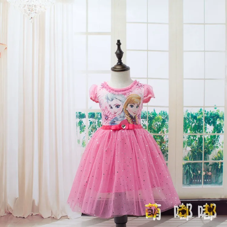 Высокое качество; платье принцессы Анны и Эльзы для девочек; Vestidos; Детские платья для костюмированной вечеринки; праздничные платья принцессы