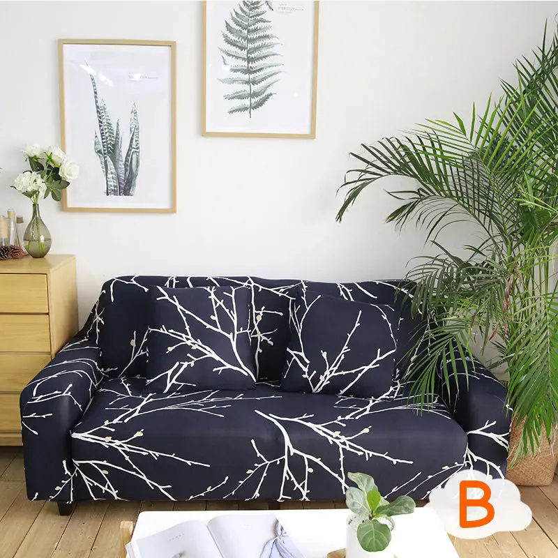 Slipcovers диван плотно обертывается все включено скольжению секционные эластичный Полный диван крышка/полотенце один/два/три/четыре места - Цвет: B