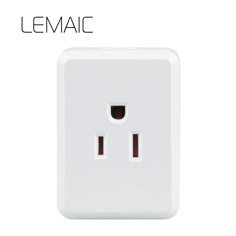 LEMAIC Великобритании Мощность метр монитор 16A + таймер Wi Fi разъем выход Smart remote