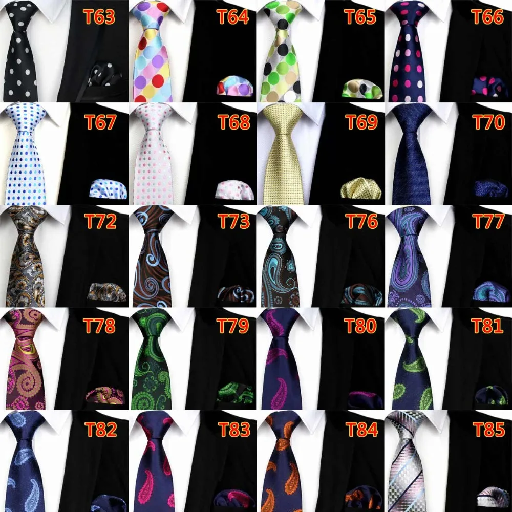 50 шт./лот) Заводской классический мужской Шелковый роскошный свадебный вечерний комплект галстуков(платок и галстук) Карманный квадратный галстук