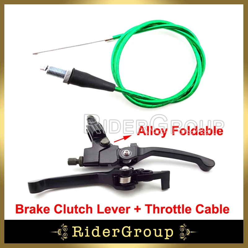 Pit Bike Handle Brake Lever Throttle Cable For XR50 CRF50 KLX110 SSR