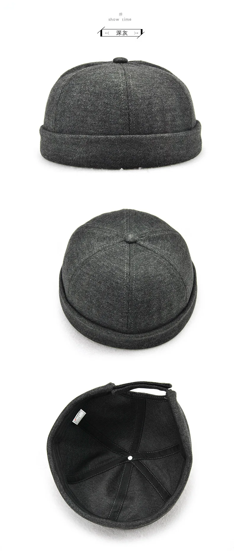 [JAMONT] повседневные мужские шапки бини Skullcap Твердые хлопковые шапочки модные шапки Новые портативные Casquette