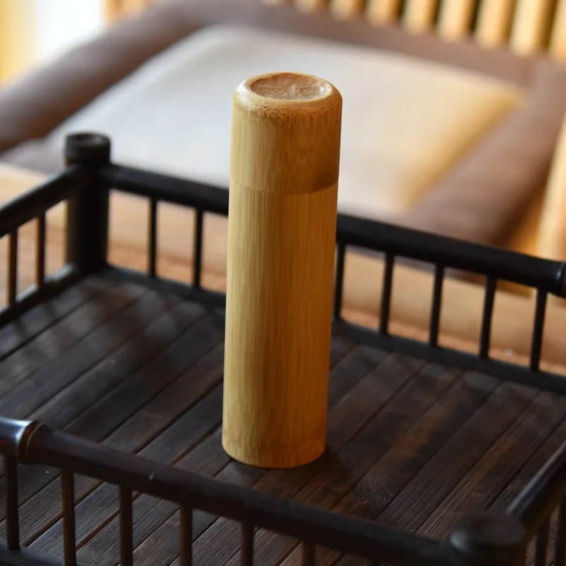 Портативный 1 шт. круглая форма бамбуковая коробка для хранения чая ручной работы натуральная чайная банка держатель для хранения деревянный контейнер с крышкой