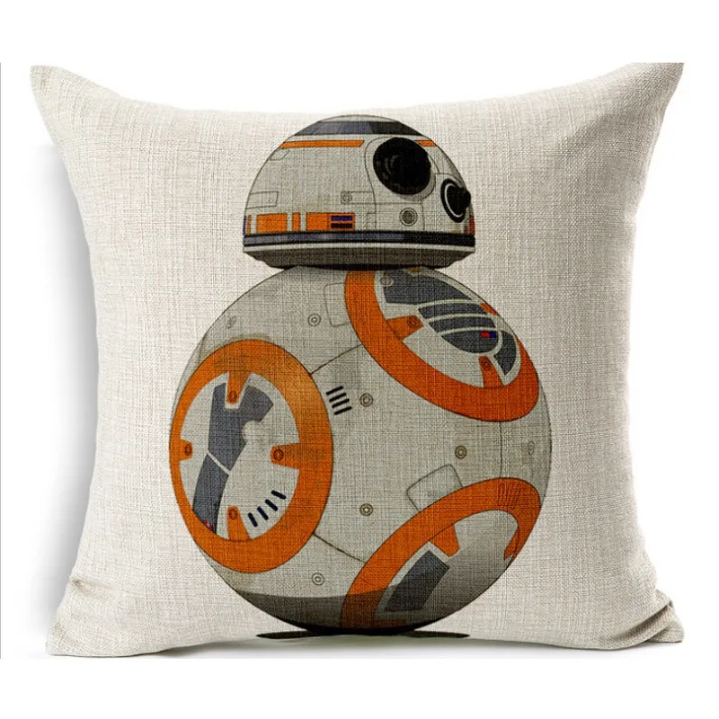 

Star Wars Film Yoda Black Knight Robot white soldiers pattern decoration outdoor Car sofa Cushion Cover Throw Pillow Case cojin