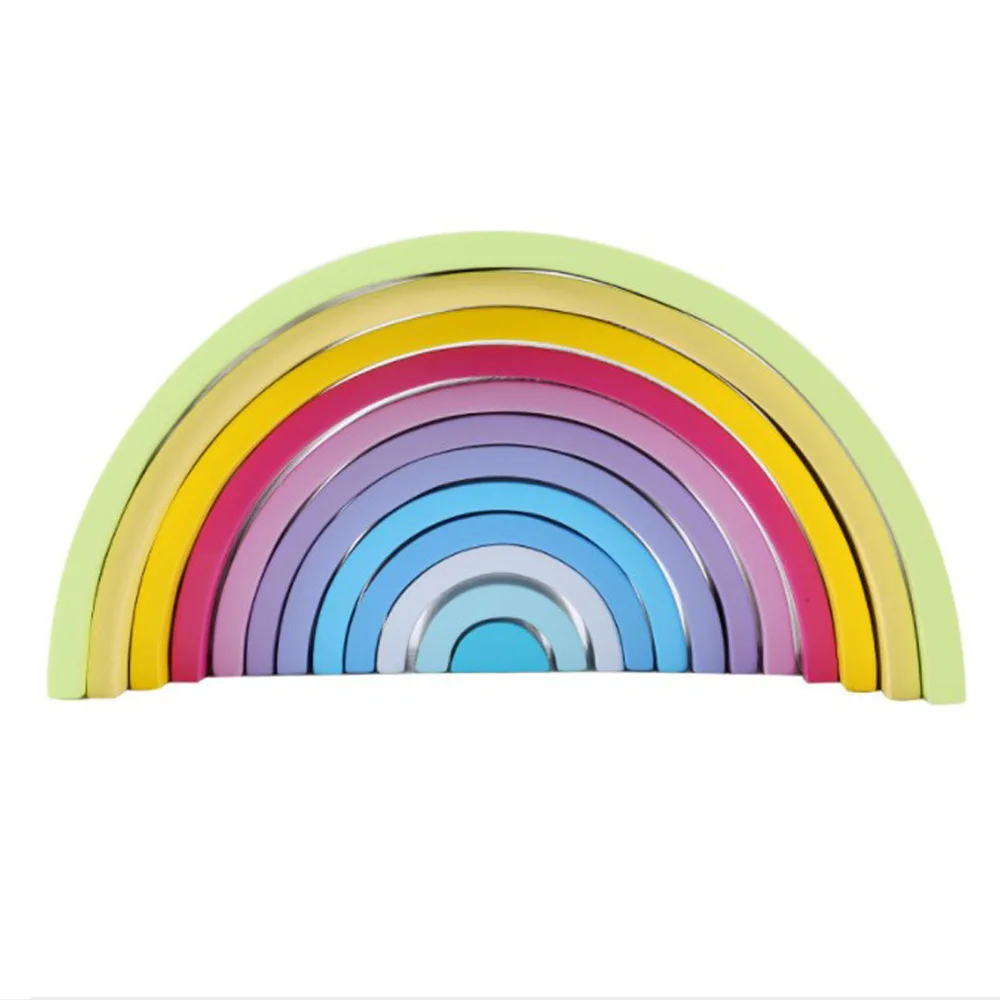 DROPSHIPPIN 12Pcs wooden rainbow blocks wooden building blocks For Kid Rainbow Building Blocks Montessori educational wooden toy DROPSHIPPIN 12Pcs wooden rainbow blocks wooden building blocks For Kid Rainbow Building Blocks Montessori educational wooden toy