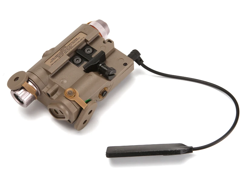 Caixa de Bateria Verde com Branco Lanterna e Lente Askco Airsoft Militar Tático - Peq-15 Laser Ponto Led ir Orangial an 19 Cheap Luzes de armas