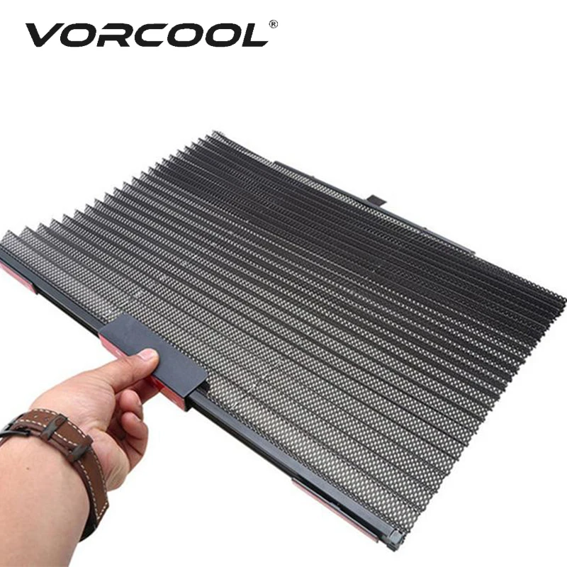 VORCOOL, 60*46*1,3 см, автомобильные солнцезащитные козырьки для бокового окна, выдвижная шторка, Солнцезащитный блок, автоматические жалюзи, автомобильный солнцезащитный козырек