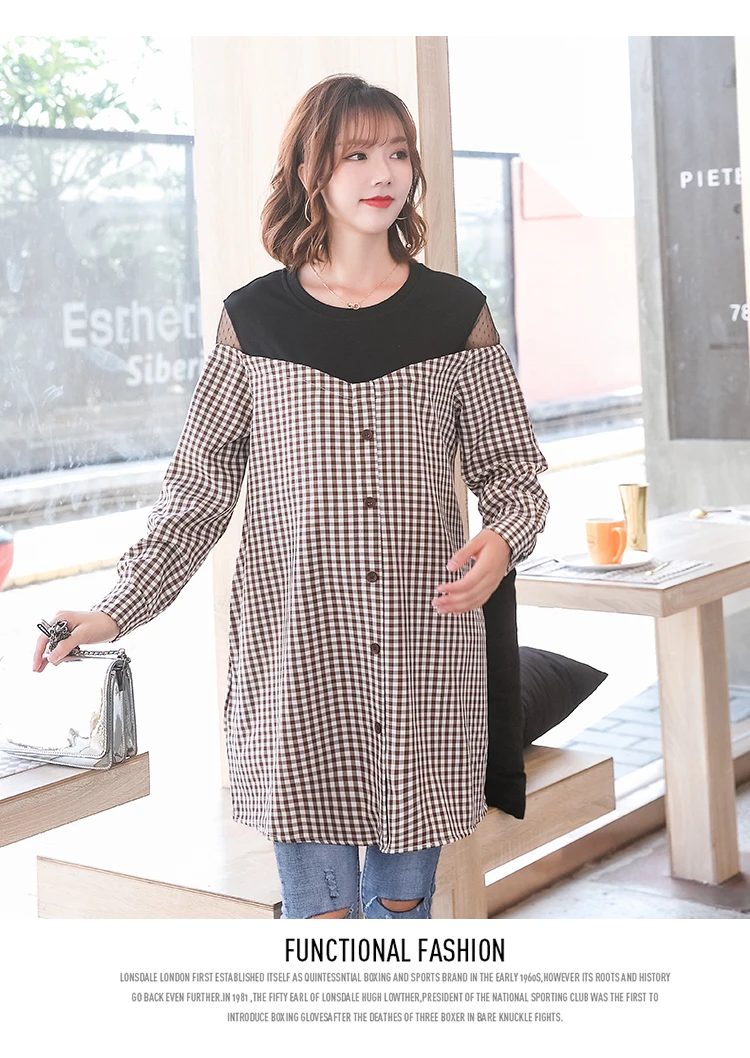 Roupas de Malha de Algodão de Maternidade Camisa de Renda Roupa de Maternidade para Mulheres Maternidade Falso Duas Peças Camisa Mulheres Primavera Grávidas Top 13 Roupas de Malha de Algodão de maternidade