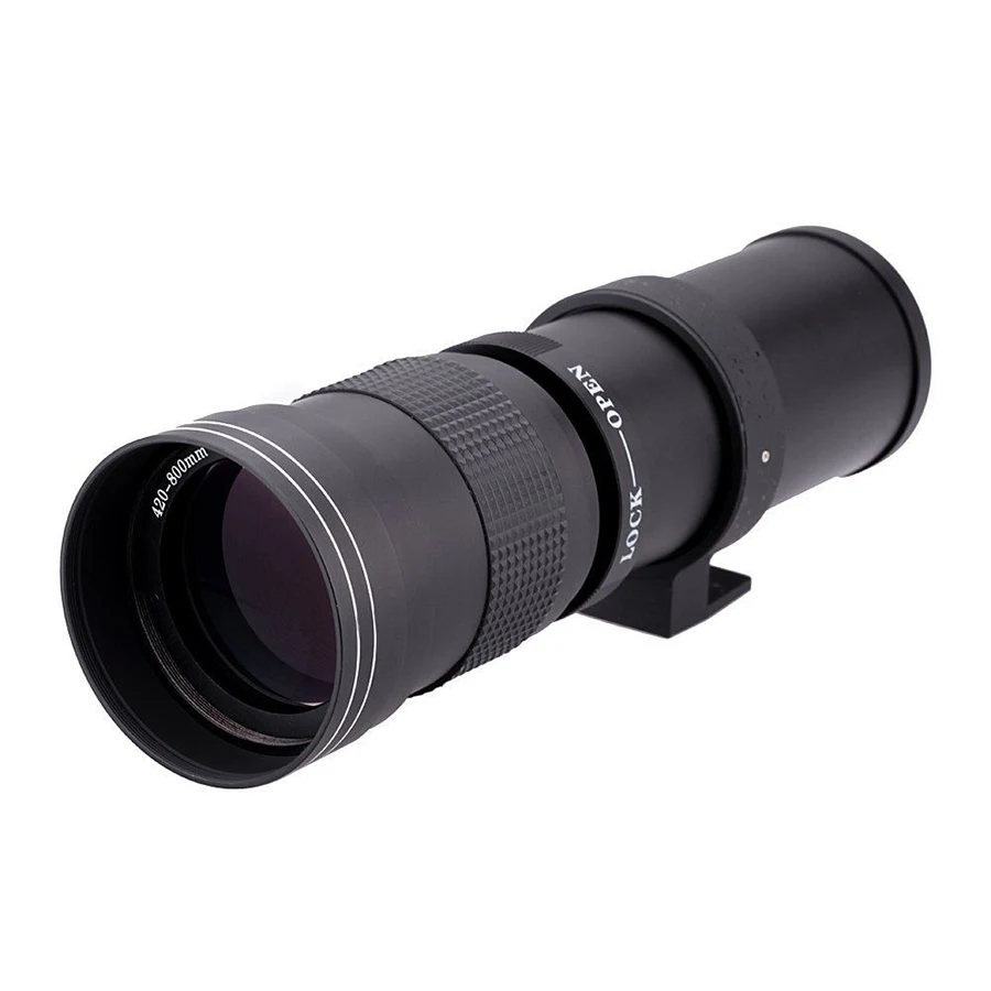 420 800 мм F/8 3 16 телефото зум Ручной объектив + T2 адаптер крепление для Canon Nikon Sony Pentax