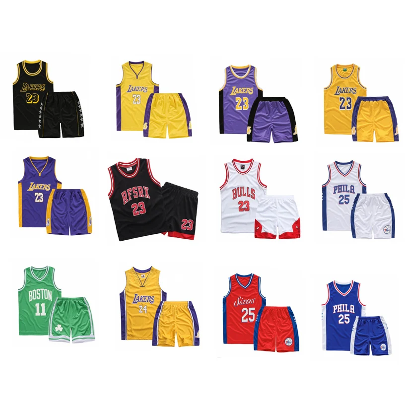 

Boy Clothes Brand New 2019 Boys Girls Summer Vest Basketball Jersey Children Breathable Quick-drying Sport Suit Kids Sportswear