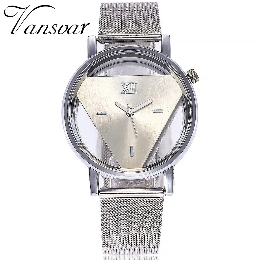 

Fashion Skeleton Triangle Dial Watch Women Hollow Wristwatch Men Stainless Steel Quartz Watch Relogio Feminino Dropshipping
