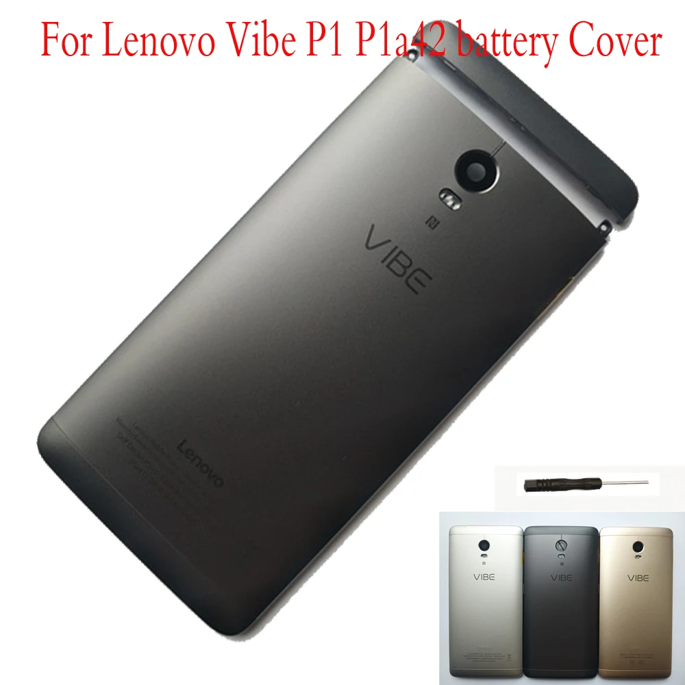 Корпус аккумуляторной батареи для Lenovo Vibe P1 P1A42 P1c72 P1c58 Крышка с боковыми кнопками +