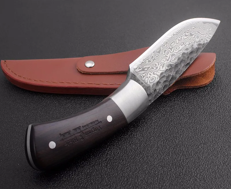 Outdoor Tactical Fixed Knives High-carbon steel Damascus pattern Knife Handmade camping Hunting Knife EDC tools Free shipping Outdoor Tactical Fixed Knives High-carbon steel Damascus pattern Knife Handmade camping Hunting Knife EDC tools Free shipping