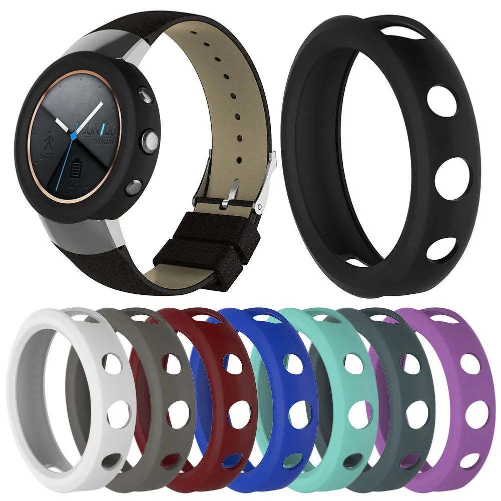 

8 Color High Quality Silicone Rubber Protector Shell for zenwatch3 Case Loop Cover for ASUS ZENWATCH 3