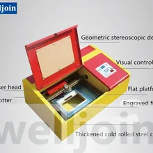 40 Вт CO2 аппарат для лазерной порезки гравировальный режущий станок с гравировкой глава machine280* 180 Рабочий стол