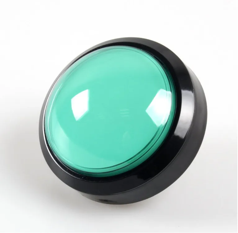 100 мм Большой Круглый кнопочный переключатель светодиодный подсветкой с микровыключателем для DIY аркадная игра части машины 5/12V большой купол светильник переключатель