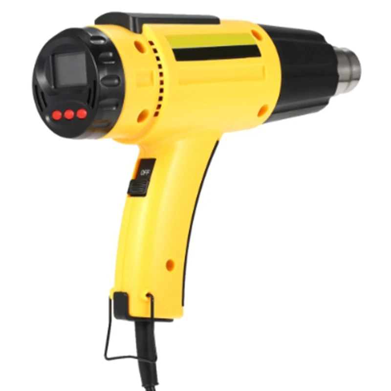 

2000W Heat Tool Electric Hot Air Tool Digital Temperature-Controlled Heat Tool Adjustable Tools Set With Nozzle Us Plug