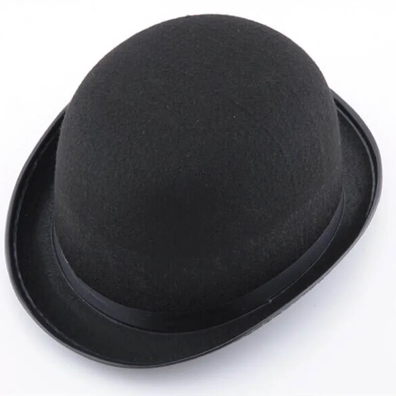 Милая женская мужская черная шляпа-котелок нарядное платье вечерние свадебные украшения
