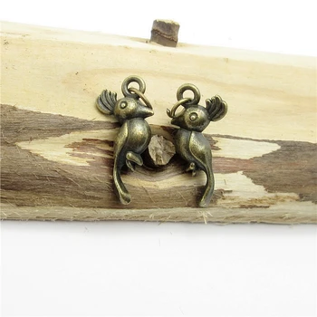 

60PCS (20*10*5mm ) Antique Bronze Bird charm pendants fit European bracelet made diy Pendant Jewelry Findings