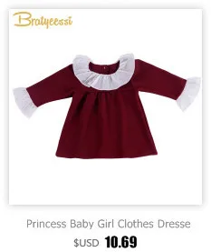 Платье принцессы для маленьких девочек; платье с оборками и длинными рукавами для маленьких девочек однотонное платье трапециевидной формы для маленьких девочек Одежда для младенцев 4 цвета