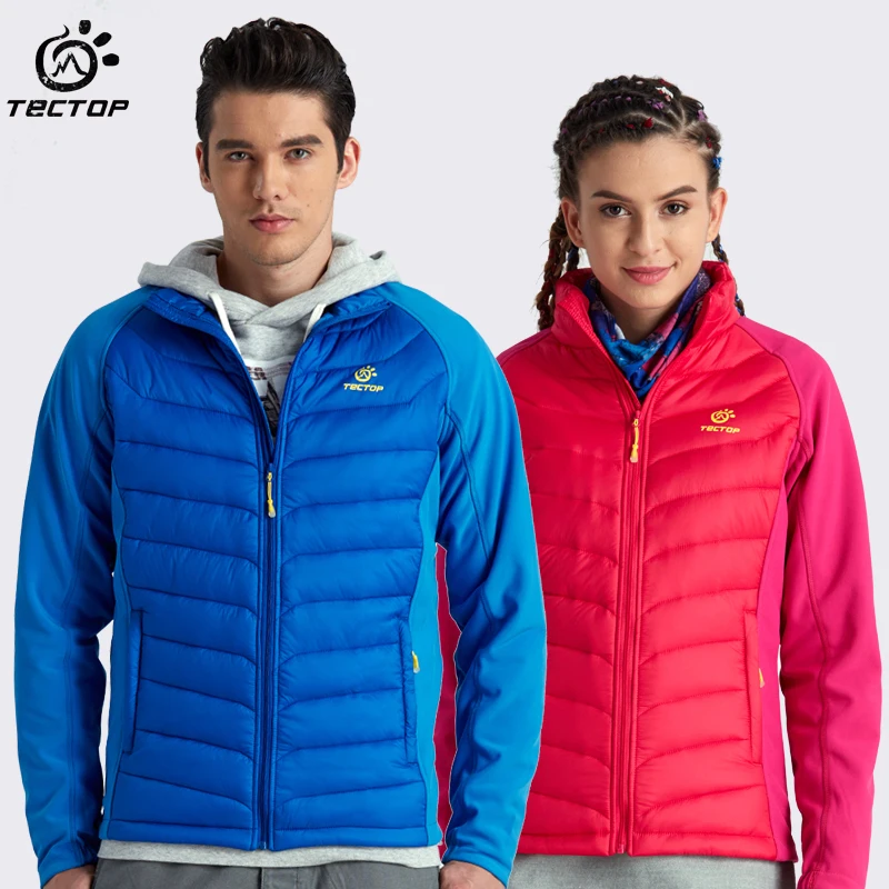 

Tectop New Male Female Couple Outdoor Down Cotton Coat Autumn Winter Warm Coat Windproof Sportswear SoftShell Cotton Clothing