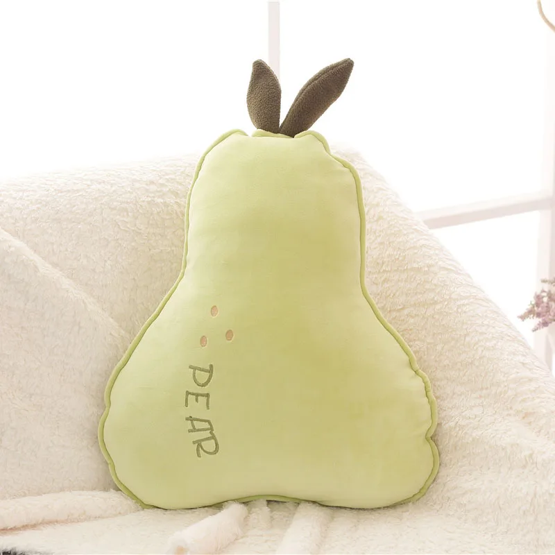 Креативные муляжи фруктов плюшевая игрушка чучела персик оранжевый подушка с грушевым деревом Подушка для домашнего дивана Подушка девушка подарок для детей - Цвет: pear