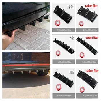 

car Rear Bumper Lip Fin ABS air shark for Ford Mad Evos Stealth Start iosis F-450 Verve F150 Crown BF 4-Trac F-250 E-Series