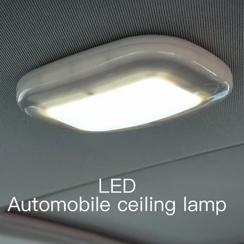 

Universal USB Rechargeable White/Blue LED Car Reading Light Interior Roof Doom Lamp Magnetic LED Car Styling Night Light 5