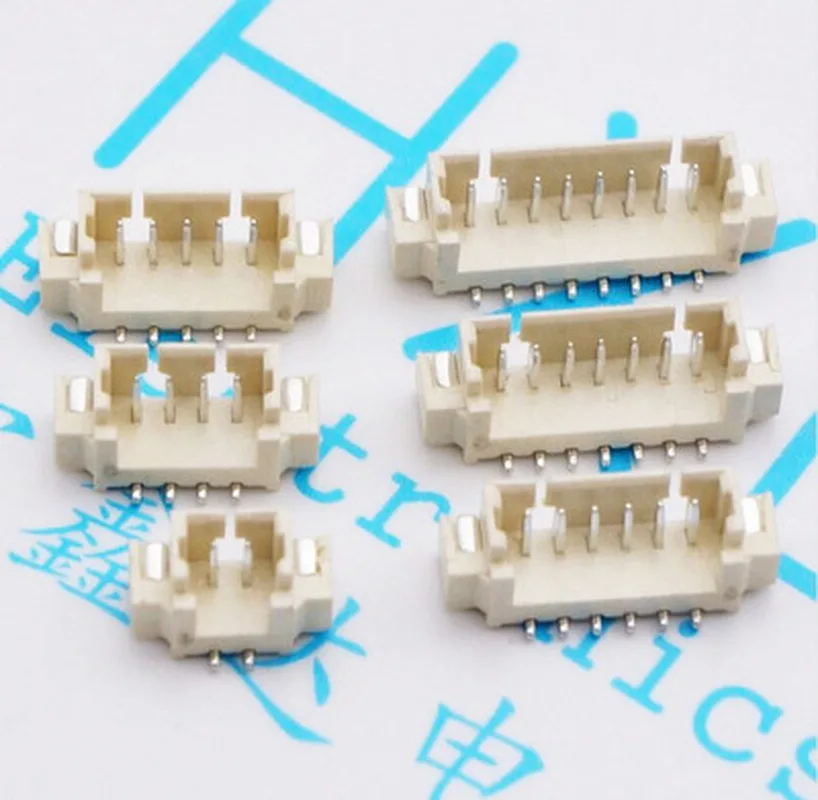 10-50Pcs 1.25mm Pitch SMD Connector Horizontal Plug-in Base 2-10P