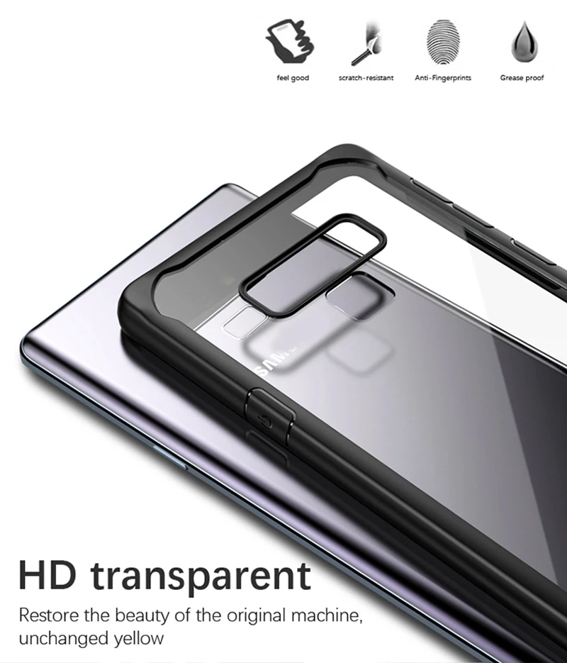 IPAKY для samsung Note 9 чехол противоударный защитный силиконовый чехол для samsung Galaxy note9 чехол прозрачный