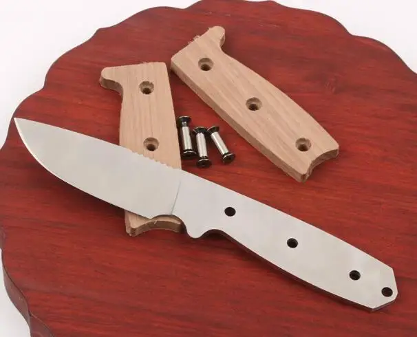 Нож из нержавеющей стали, лезвия, заготовки, Классический охотничий нож, наборы DIY, фиксированное лезвие 57HRC, нож для кемпинга - Цвет: Blade Kits 9Cr.