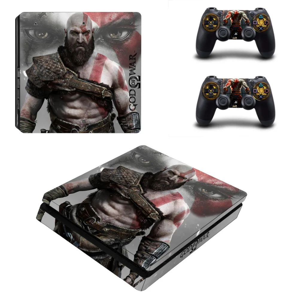Наклейка Game God of War наклейка Slim Skin для консоли Sony PlayStation 4 и 2 контроллеров PS4