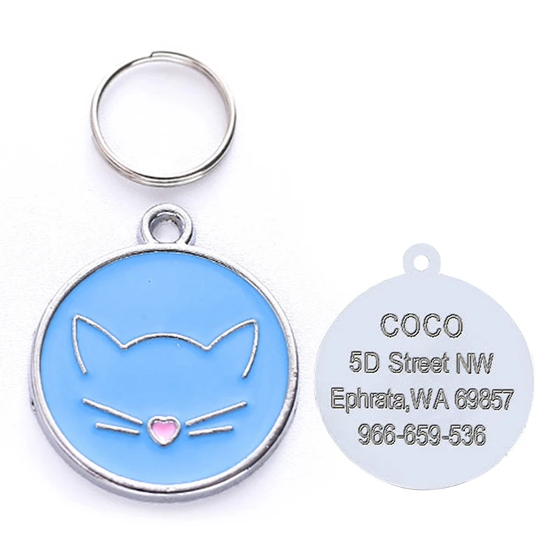 

Anti-lost Dog ID Tag Engraved Pet Cat Tags Name And Phone Number Dog ID Tags Dog Collar Accessories With Free Engrave
