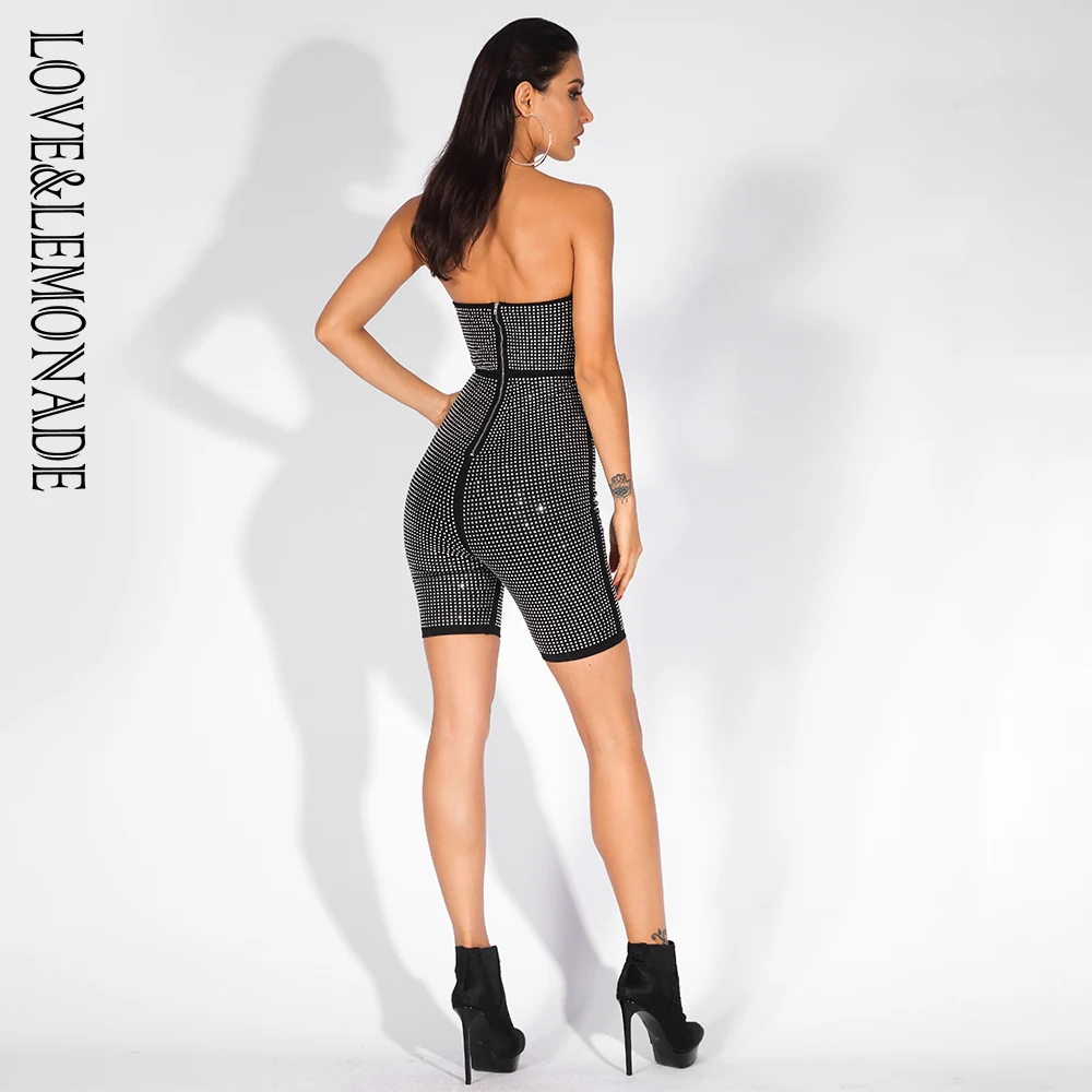 Женский Облегающий комбинезон LOVE & LEMONADE черный облегающий клей для алмазов