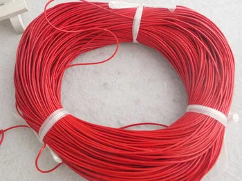 

2019-4132016# 1.5mm Red Round Genuine Leather Cord