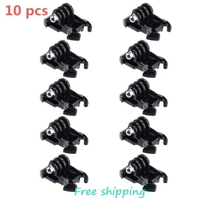 

10 Pieces Quick-Release Buckle Basic Mount Flat Helmet Chest Strap Adapter for Gopro Hero7 6 5 4 3+ 3 2 SJCAM Accessories