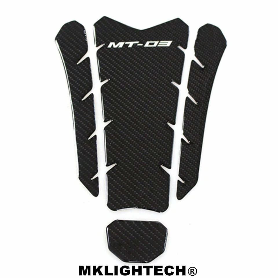 

K-CTPP-24 Carbon 3D ADESIVI Sticker Decal Emblem Protection Tank Pad Cas Cap Fit YAMAHA MT-03