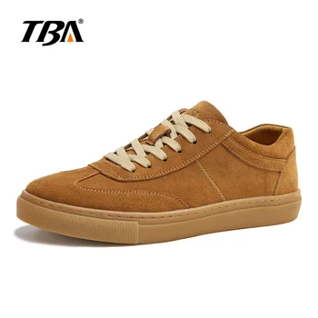 

TBA 2018 Breathable Genuine Leather Men Shoes High Quality Comfortable Non-Slip Soft Mesh Platform Casual Gray Mens Shoes T3010
