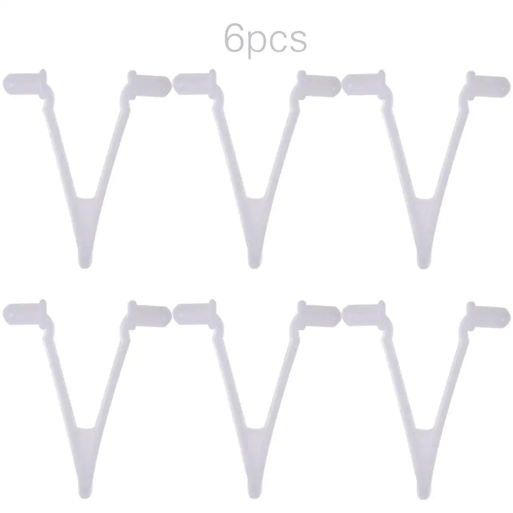 Heavy Duty Replacement V-Clips Black for Pool Brush Net Vacuum Pole Handle Qty 6 