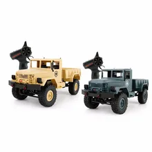 WPL B1 Mini Off-Road RC Military Truck 1:16 Crawler Car With Light Bright LED RTR Toy Drive Metal Remote Control RC Toy Cars