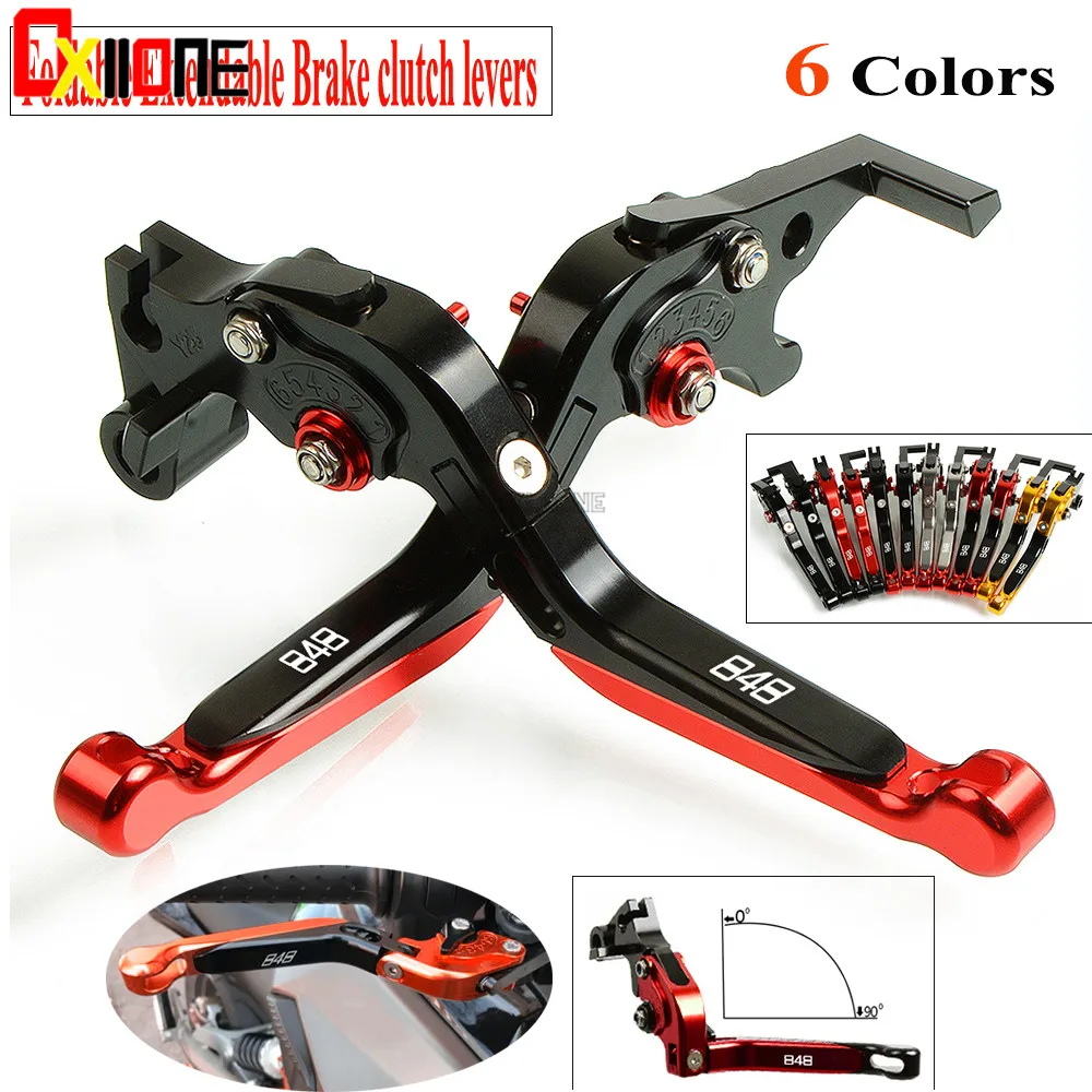 Для Ducati 848 /EVO 2007 2008 2009 2010 2012 2013 CNC мотоциклетные регулируемые складные выдвижные