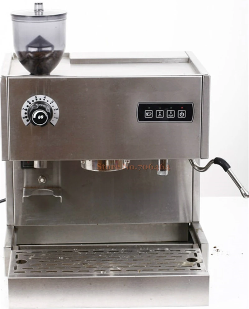 Полуавтоматическая Коммерческая термо-блок с двойной системой экрана эспрессо кофе машина 15 бар с мясорубкой капучино