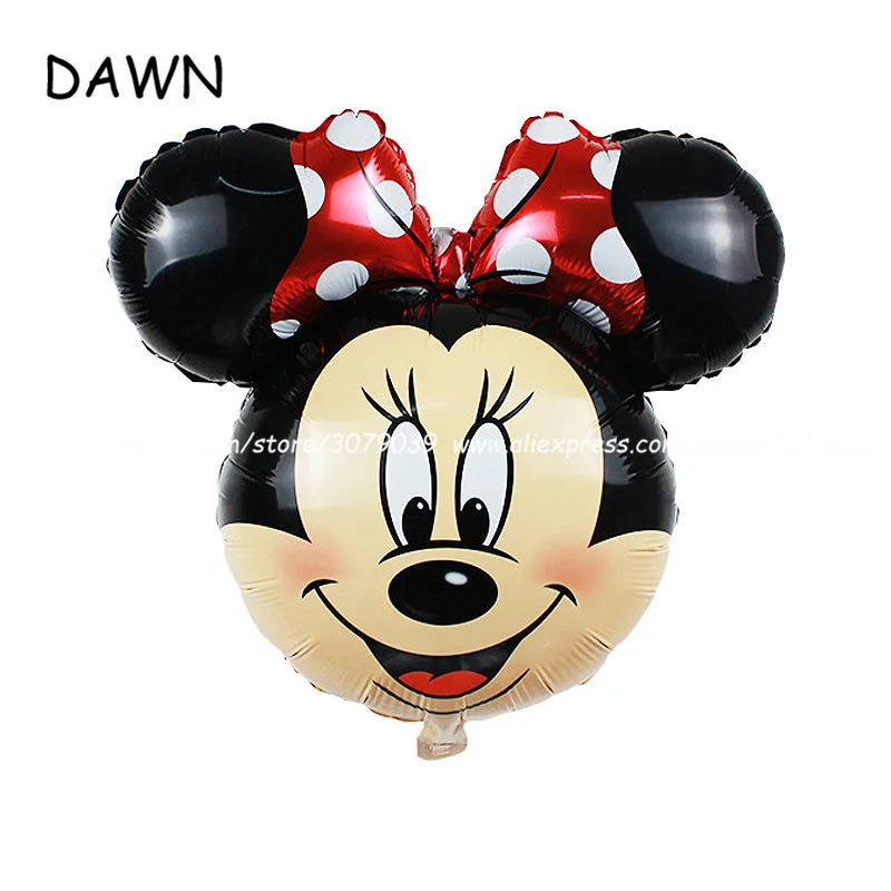 68cm red minnie Большие фольгированные шары 112 см с изображением Минни Микки и бантом, стоящая мышь, узор в горошек, для свадьбы, дня рождения, вечеринки, Декор, все стили - Цвет: 68cm red minnie